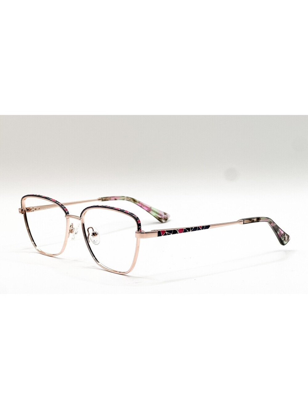 Nicole Miller Desert Sky Resort C01 Rose Gold Eyeglass Frames 53-16-135
